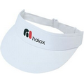 Deluxe White Cotton Twill Visor